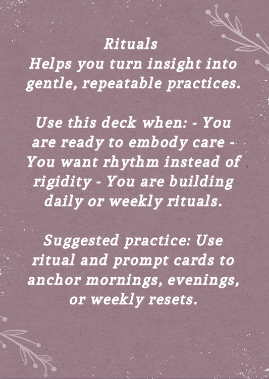 AFFIRMATION CARDS - RITUALS
