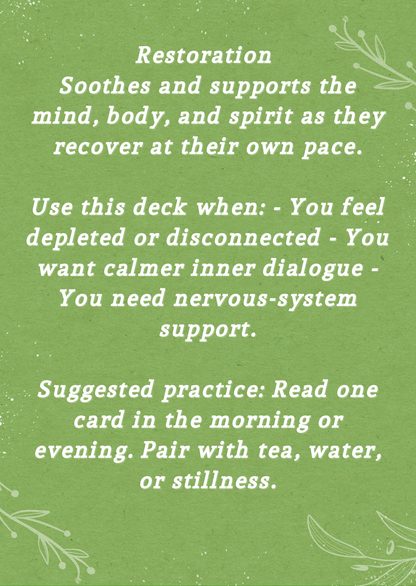 AFFIRMATION CARDS - RESTORATION