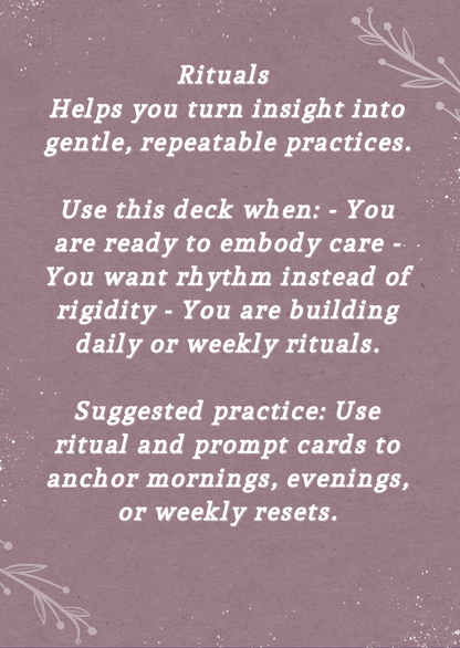 AFFIRMATION CARDS - RITUALS